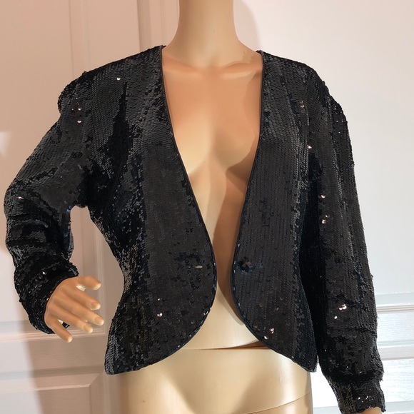 I.Magnin Sequin Jacket Size M - Picture 5 of 8